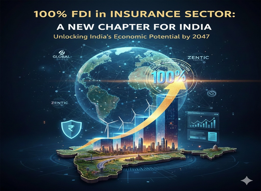 बीमा क्षेत्र में 100% FDI