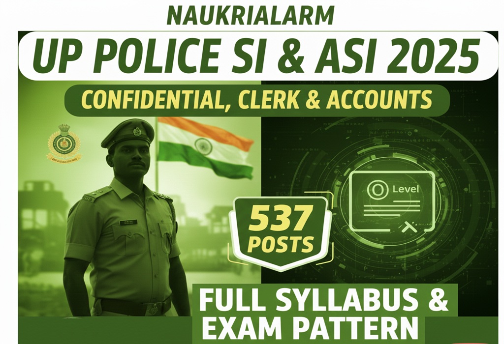 UP Police SI & ASI Recruitment Online Form 2025