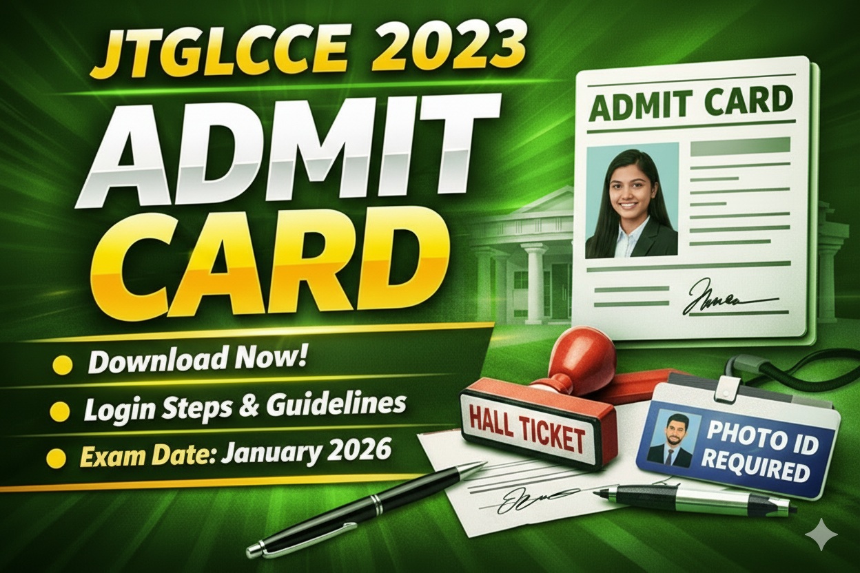 (JSSC) JTGLCCE 2023 Admit Card Download