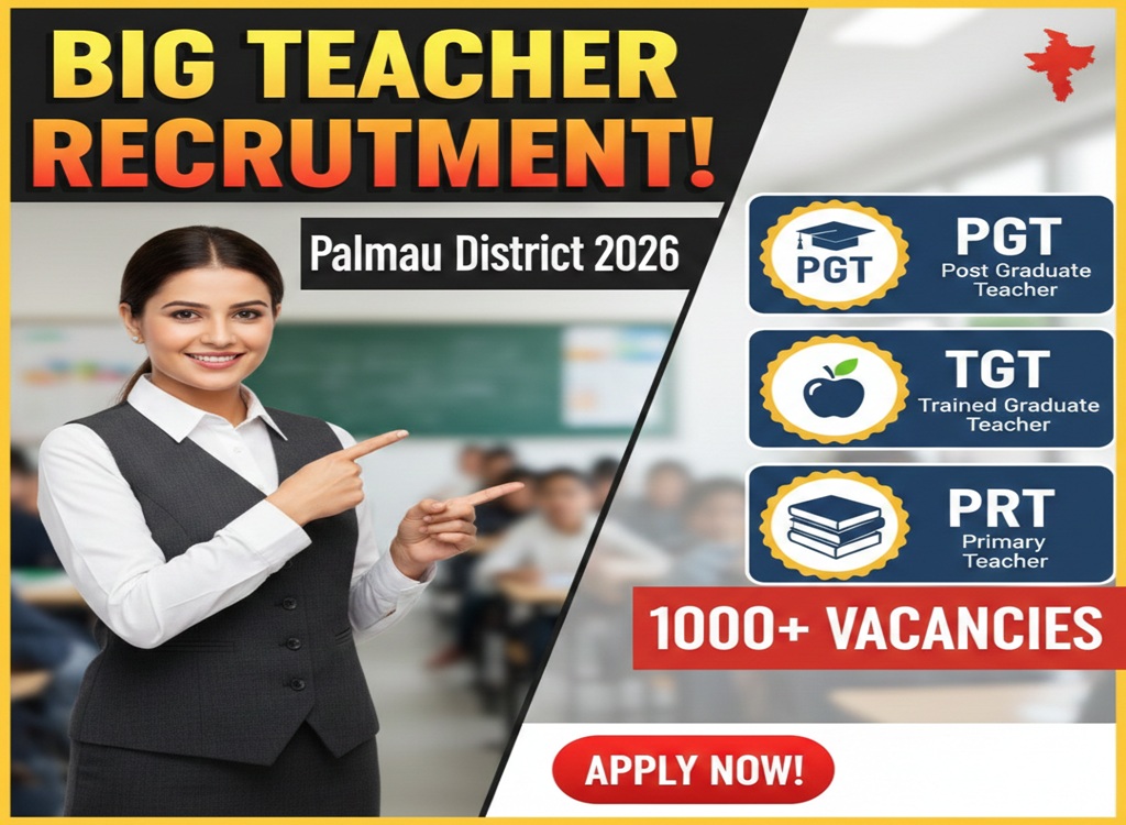 पलामू जिले में अतिथि शिक्षक पद की रिक्ति 2026