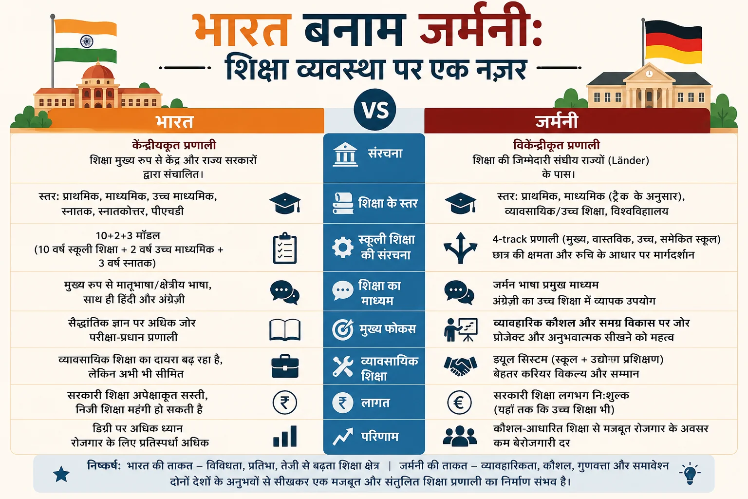 भारत बनाम जर्मनी: शिक्षा व्यवस्था पर एक नजर