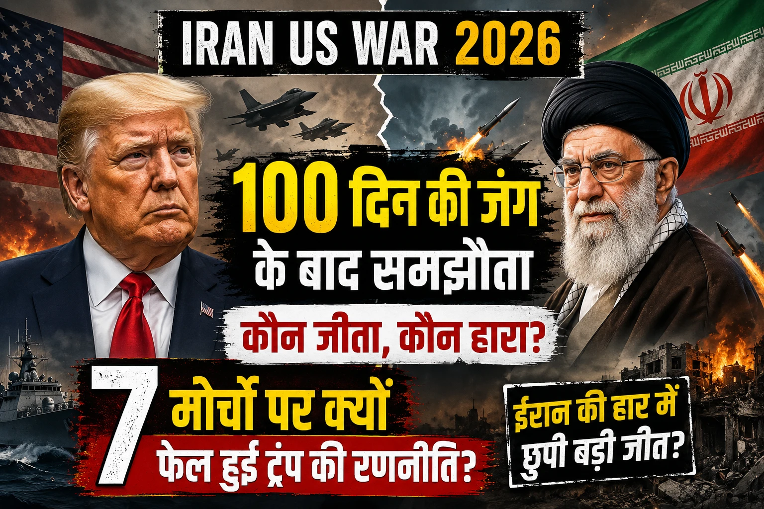Iran-US War 2026: 100 दिन की जंग के बाद समझौता, क्या ट्रंप जीते या ईरान ने हारकर भी सबसे बड़ी बाजी मार ली?