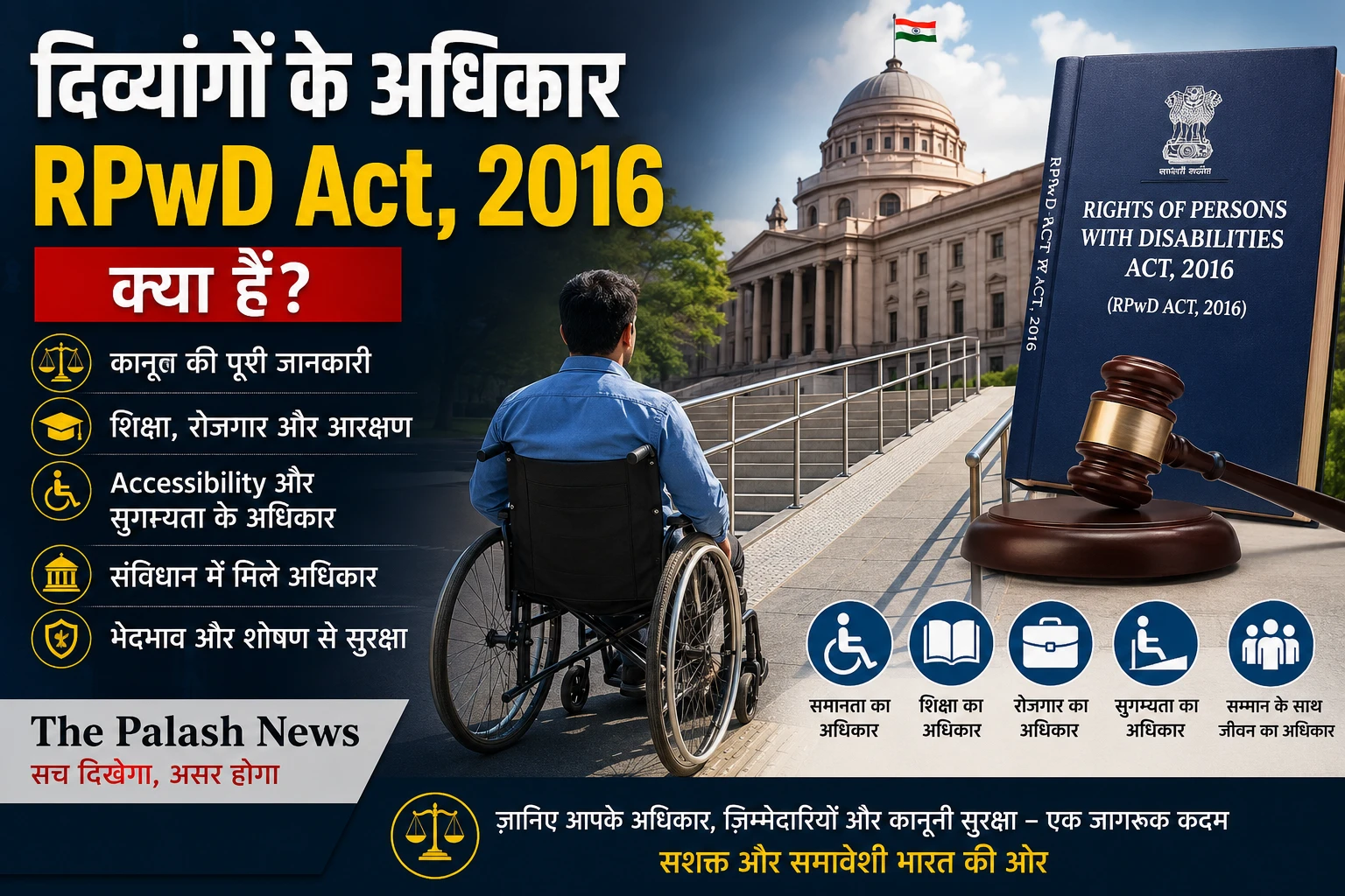 RPwD Act 2016 in Hindi: दिव्यांगों के अधिकार, भारतीय संविधान, आरक्षण और कानून की पूरी जानकारी