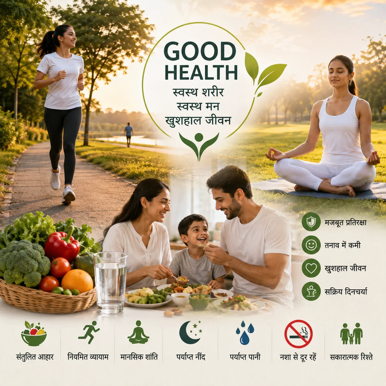 Good Health:खुशहाल और संतुलित जीवन की सबसे बड़ी पूंजी !