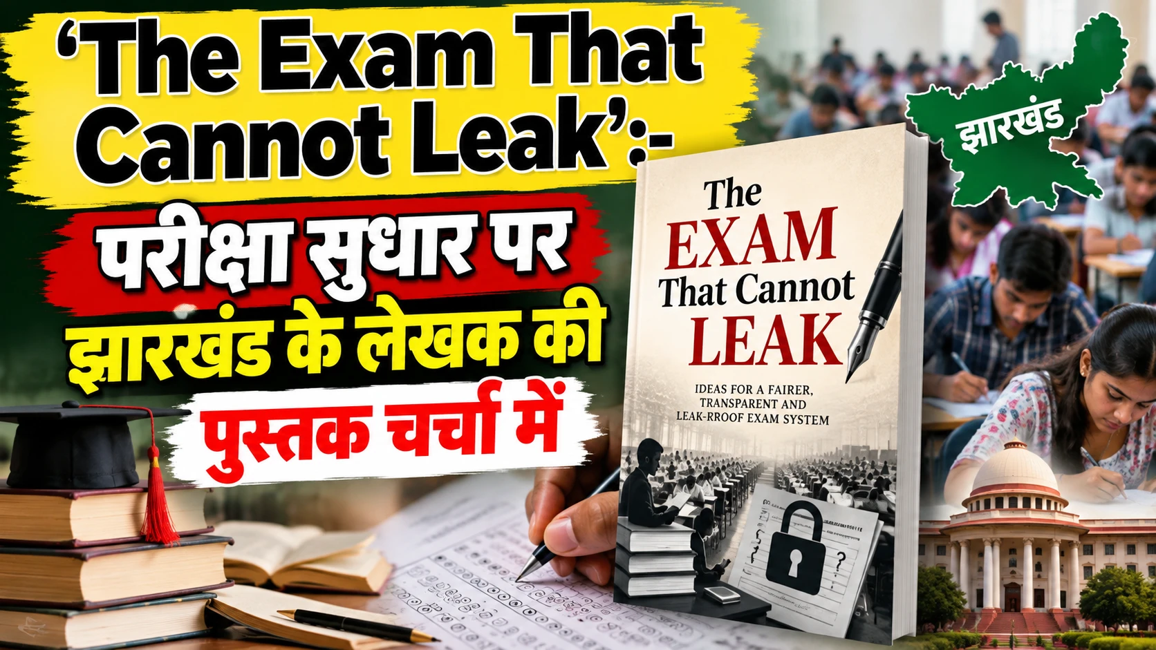 ‘The Exam That Cannot Leak’:- परीक्षा सुधार पर झारखंड के लेखक की पुस्तक चर्चा में